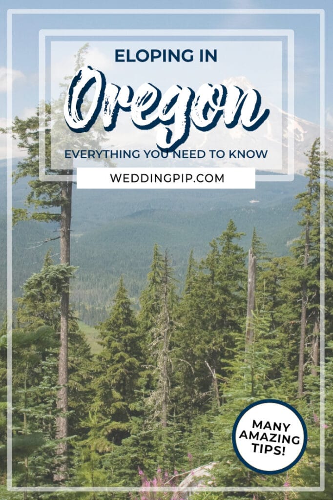 Eloping in Oregon Pinterest Pin Eloping in Oregon Pinterest Pin