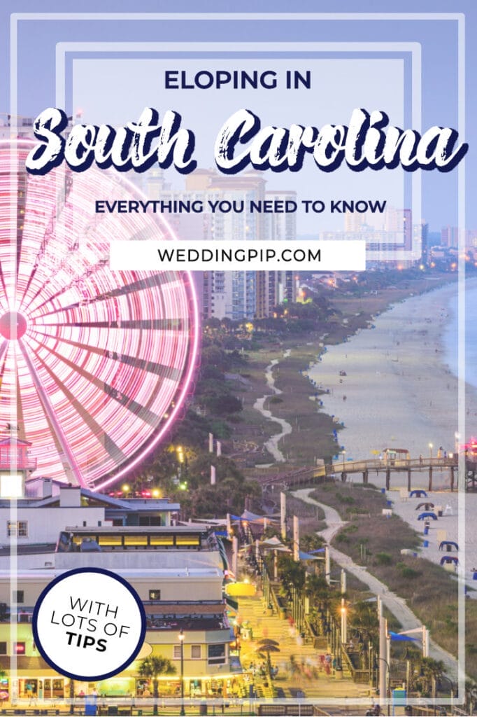 Eloping in South Carolina Pin