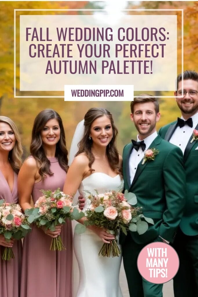 Fall Wedding Colors Pinterest Pin A (4) Fall Wedding Colors Pinterest Pin