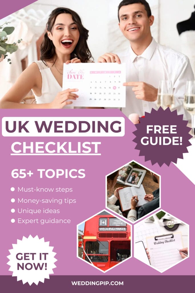 Wedding Checklist UK Pinterest Pin Wedding Checklist UK Pinterest Pin