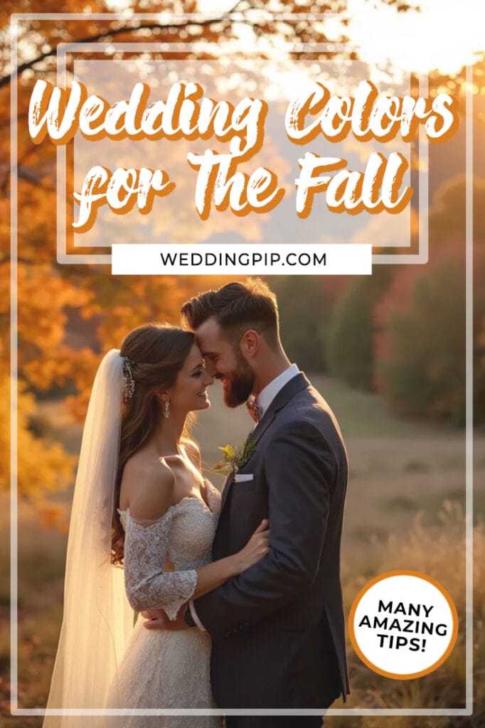 Wedding colors for the Fall Pinterest Pin 1 Wedding colors for the Fall Pinterest Pin