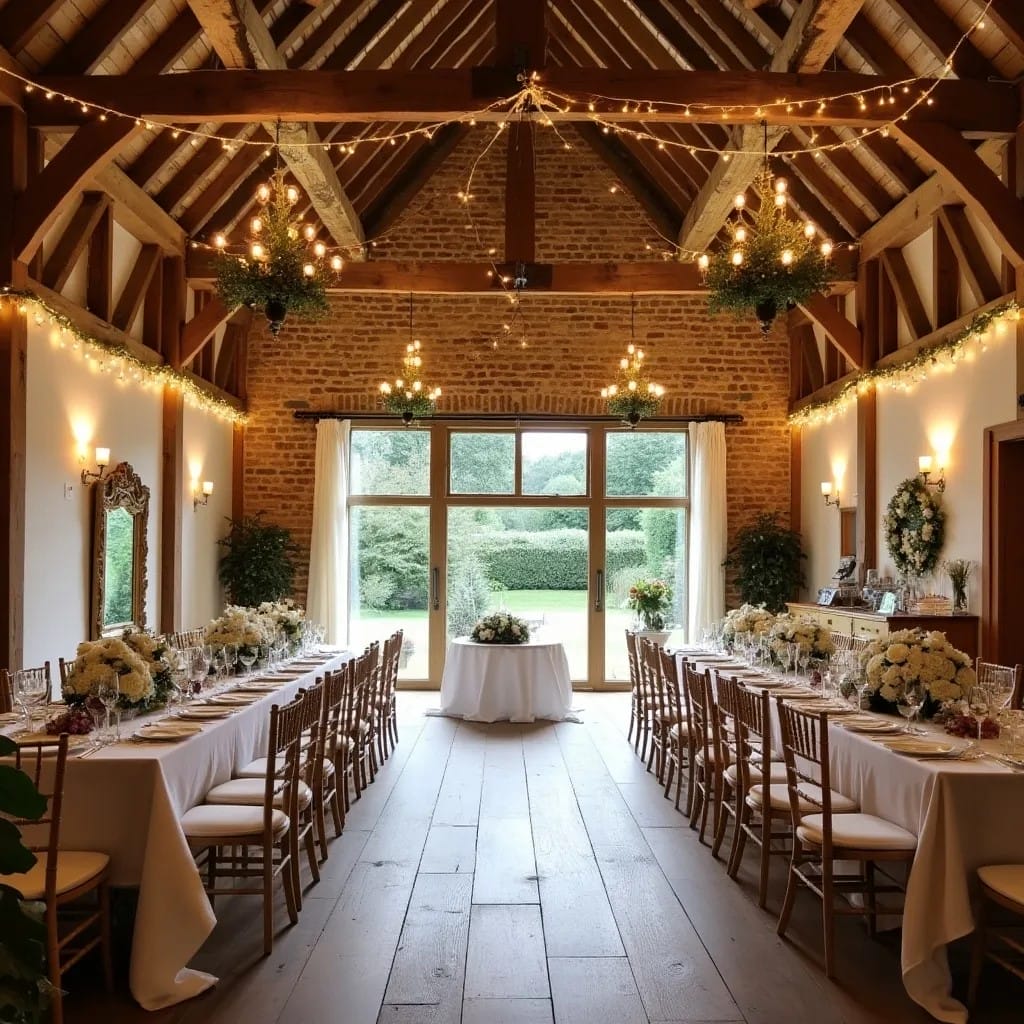 Wedding to do list UK UK barn wedding reception