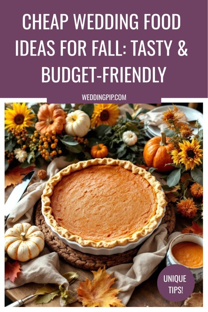 Fall Wedding Food Ideas on a Budget Pinterest Pin (3) Fall Wedding Food Ideas on a Budget Pinterest Pin