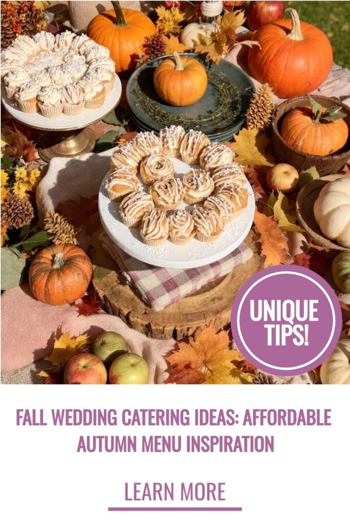 Fall Wedding Food Ideas on a Budget Pinterest Pin (4) Fall Wedding Food Ideas on a Budget Pinterest Pin