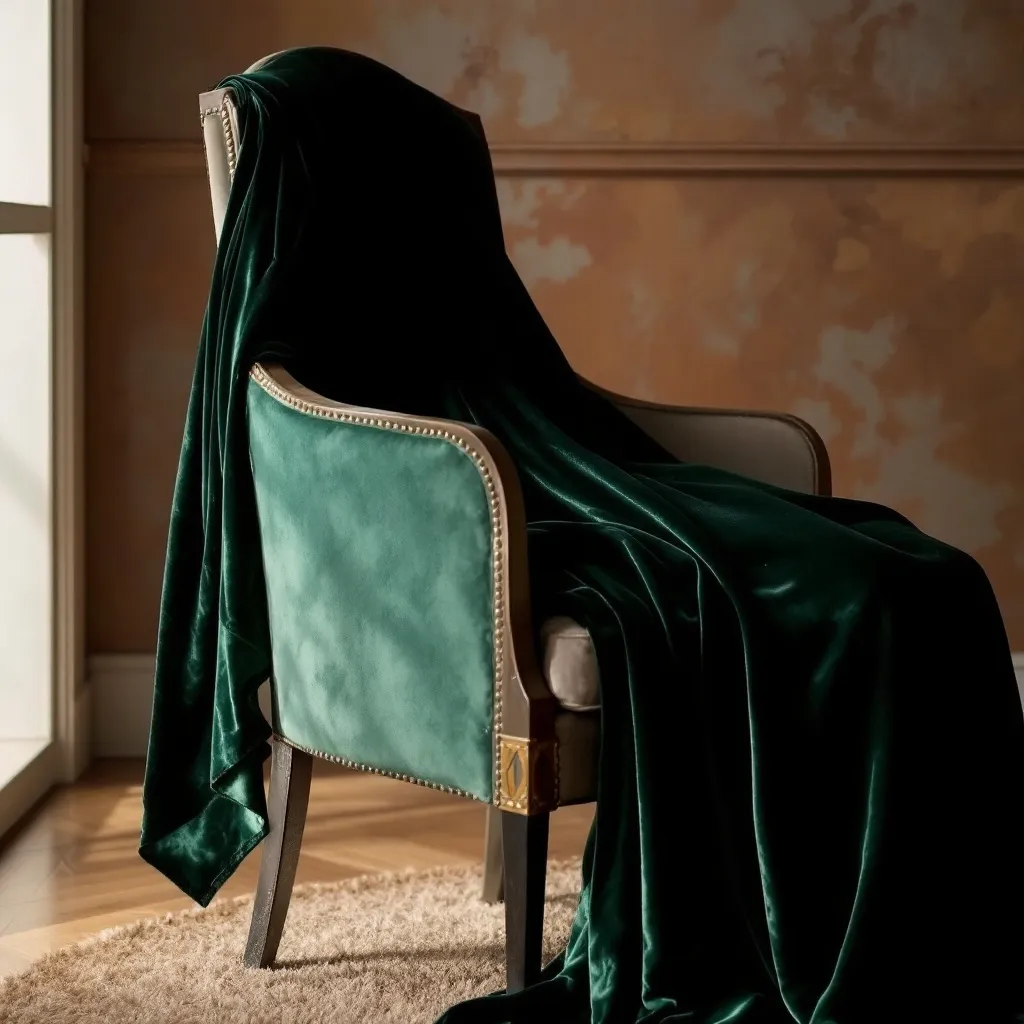 Guest Winter Wedding Dresses (1) An emerald green dress on a chair