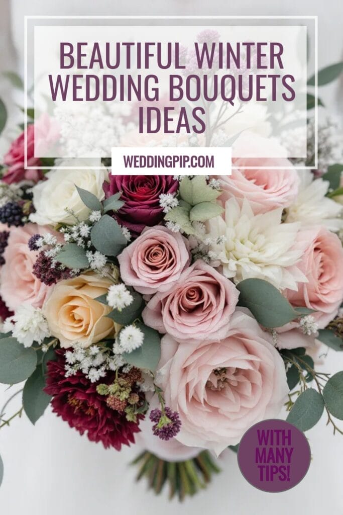 Winter wedding bridal bouquets Pin (3) Winter wedding bridal bouquets Pin