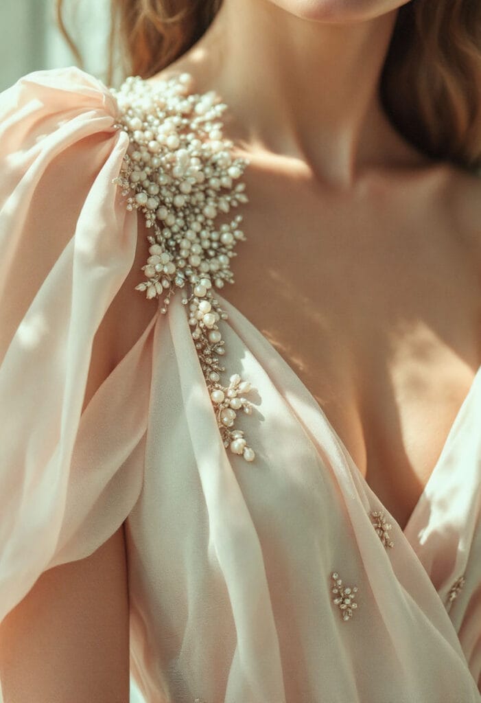 Spring Dresses for Wedding Guests (4) Formal guest wedding dress with Spring accessory