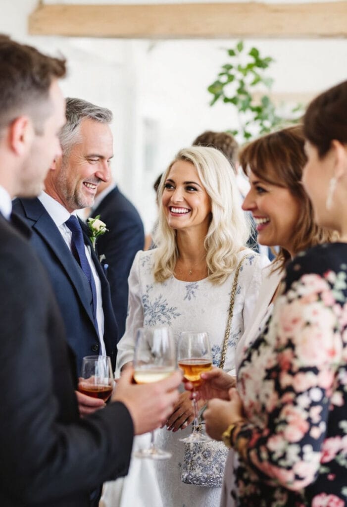 Spring wedding guest attire (1) Wedding guest middle aged in light dress