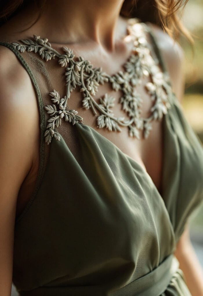 Spring wedding guest dresses (3) Green formal Spring wedding dress