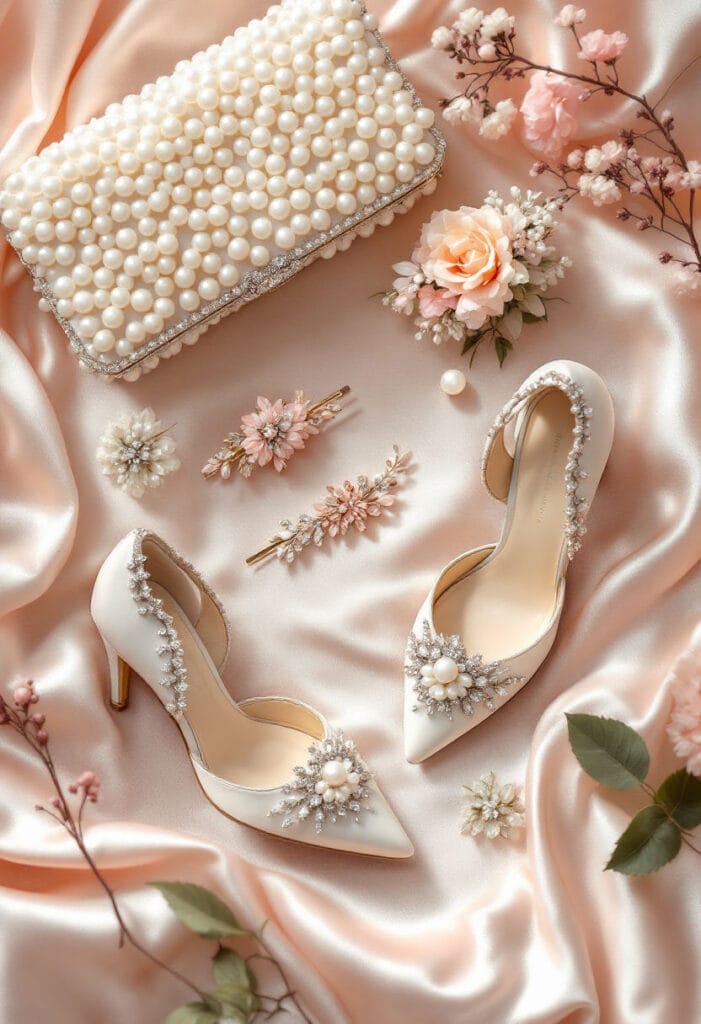 Spring wedding guest clothes and accessories