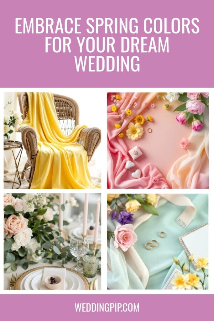 Spring wedding colors palette Pinterest Pin (2)