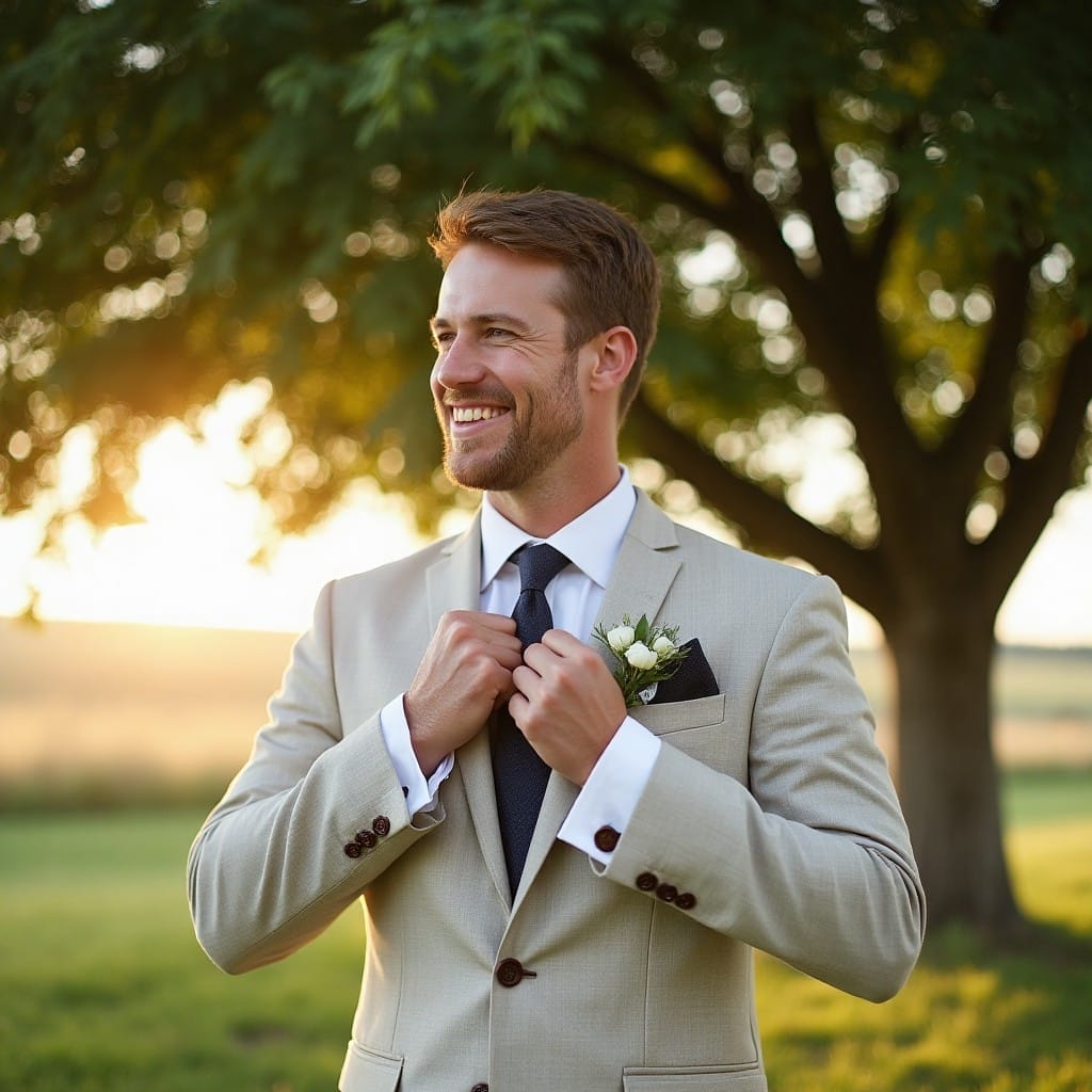 Wedding in summer (8) Summer wedding men suit