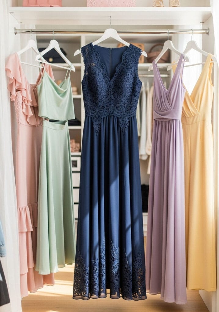 wedding guest long dresses for summer (3) Pastel long summer dresses for wedding guests